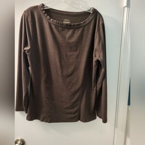Cabela's brown knit Long sleeve shirt XL